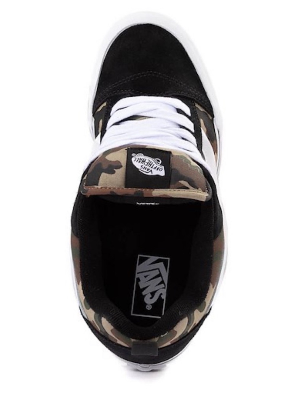 Vans Knu Skool Skate Shoe - Black / Camo Size 5 Junior’s - Picture 3 of 14